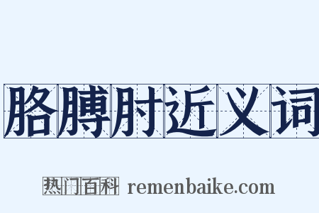 胳膊肘近义词是什么意思的图片